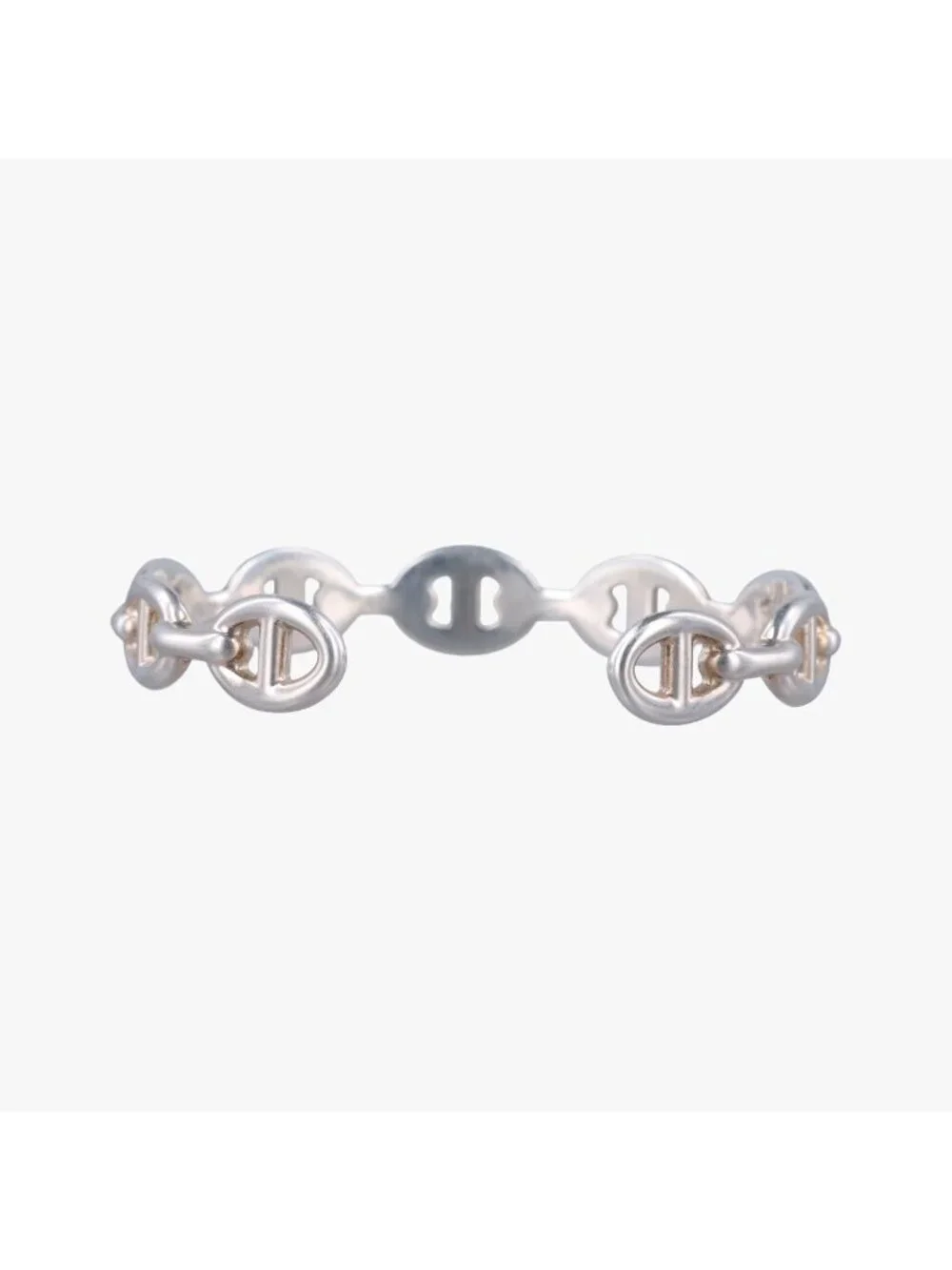 Hermes Chaine D'ancre Ancene Silver Bracelet